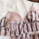 Plush bra and panty set Full Lace