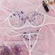 Ellolace Floral Embroidery Erotic Lingerie Set Lace