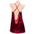 Silk Satin Sling Dress Mini V-neckSet