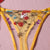 3-Piece Embroidered Garter Mesh Lingerie Set