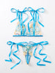 Floral Ribbon Sexy Lingerie Transparent Embroidery